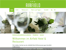 Tablet Screenshot of airfield-hotel.de